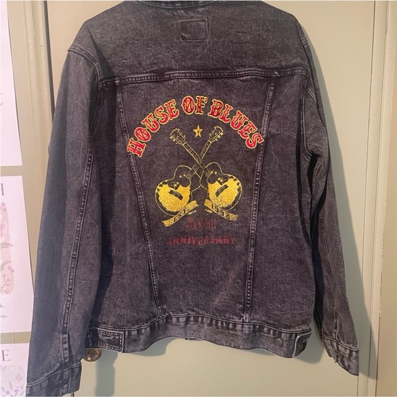 House Of Blues Other - House of Blues Black Denim Jean Jacket Sz Med